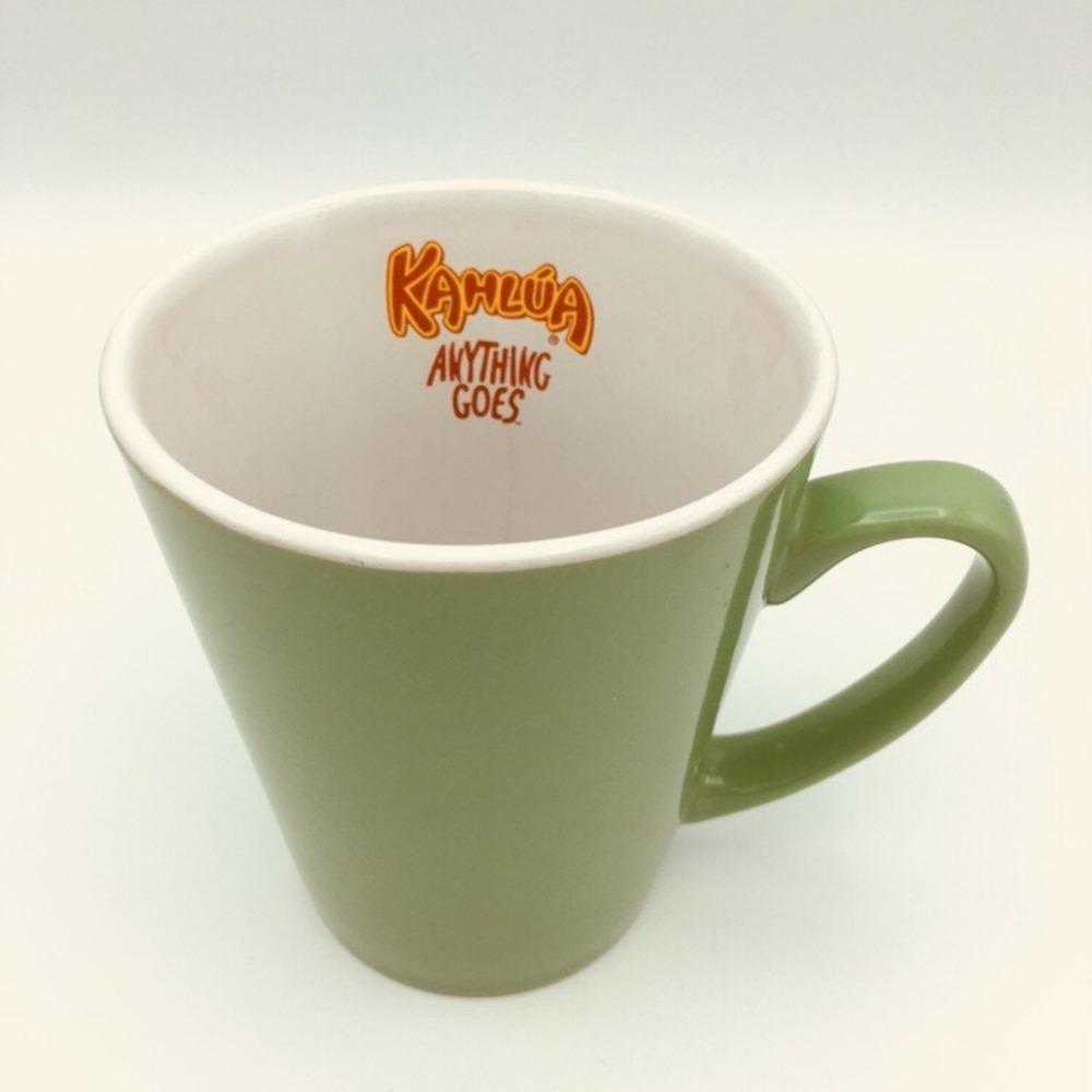 Kahlua Anything Goes Green Mug Cup 1999 Collectible